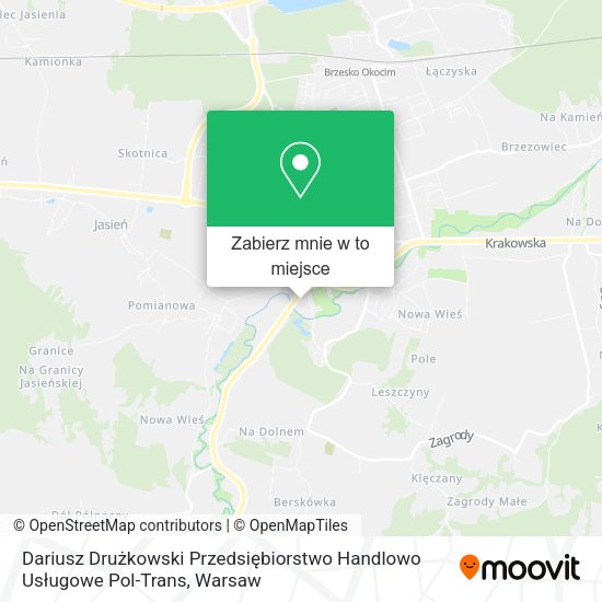 Mapa Dariusz Drużkowski Przedsiębiorstwo Handlowo Usługowe Pol-Trans