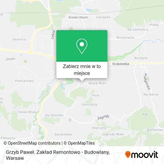 Mapa Grzyb Paweł. Zakład Remontowo - Budowlany