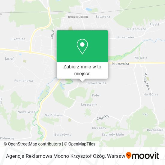 Mapa Agencja Reklamowa Mocno Krzysztof Ożóg