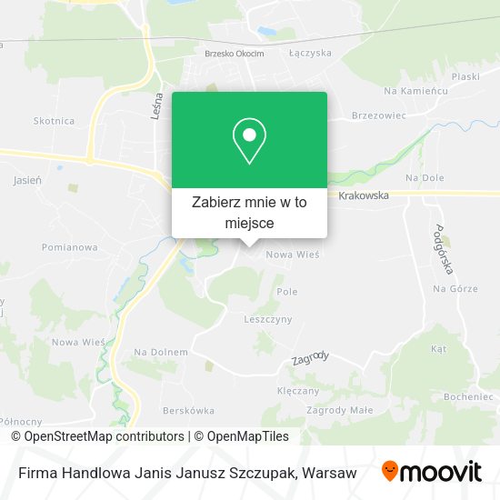 Mapa Firma Handlowa Janis Janusz Szczupak