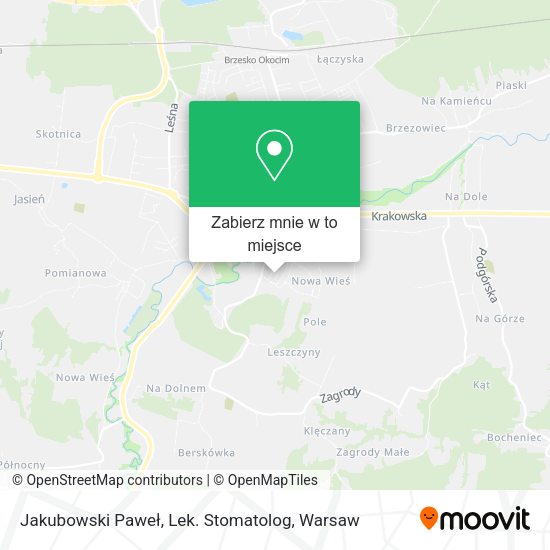 Mapa Jakubowski Paweł, Lek. Stomatolog