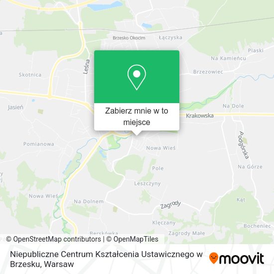 Mapa Niepubliczne Centrum Kształcenia Ustawicznego w Brzesku