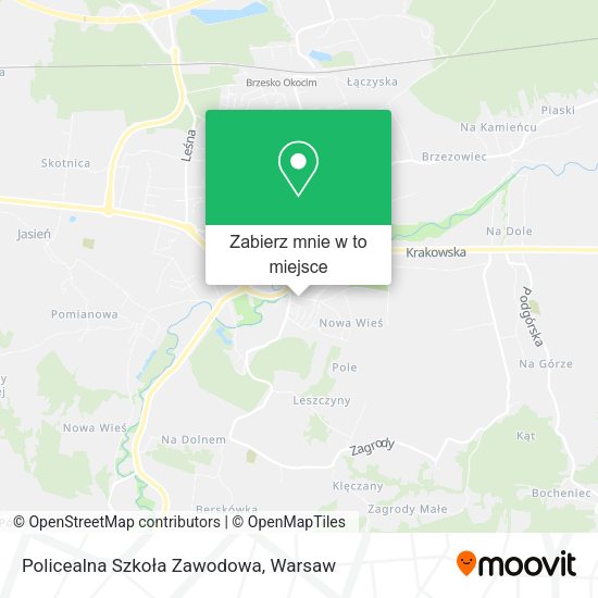 Mapa Policealna Szkoła Zawodowa