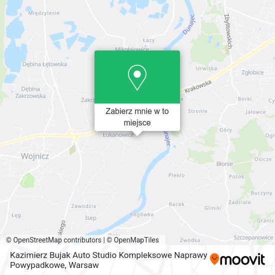 Mapa Kazimierz Bujak Auto Studio Kompleksowe Naprawy Powypadkowe