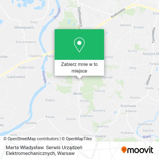 Mapa Marta Władysław. Serwis Urządzeń Elektromechanicznych