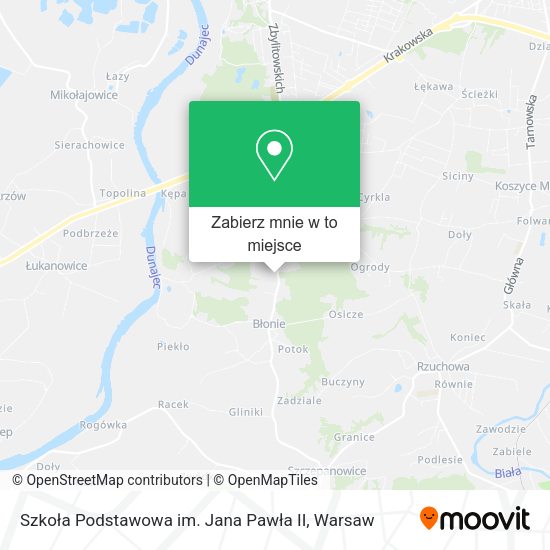 Mapa Szkoła Podstawowa im. Jana Pawła II