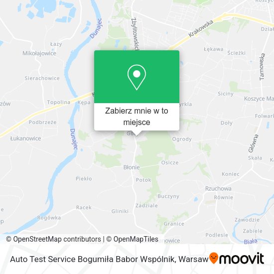 Mapa Auto Test Service Bogumiła Babor Wspólnik