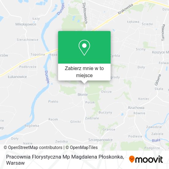 Mapa Pracownia Florystyczna Mp Magdalena Płoskonka