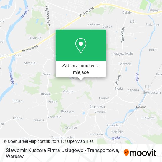 Mapa Sławomir Kuczera Firma Usługowo - Transportowa