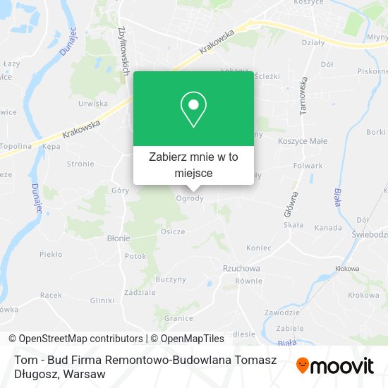 Mapa Tom - Bud Firma Remontowo-Budowlana Tomasz Długosz