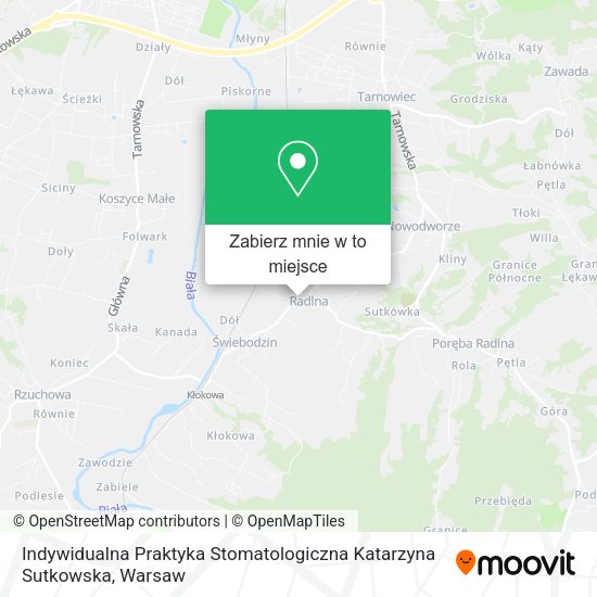 Mapa Indywidualna Praktyka Stomatologiczna Katarzyna Sutkowska