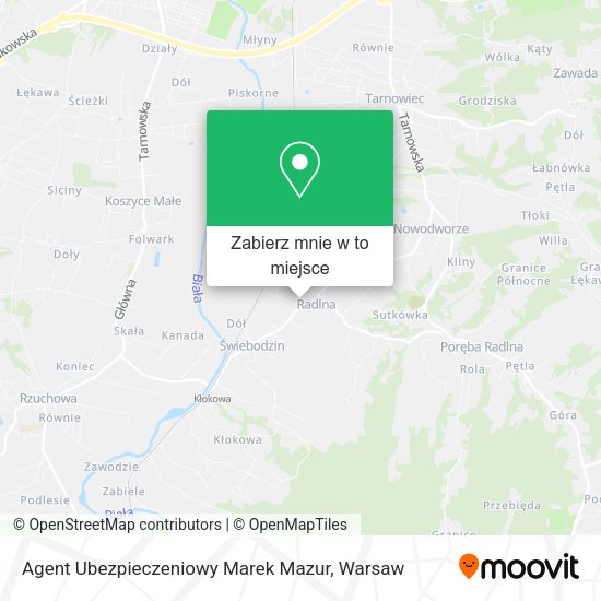 Mapa Agent Ubezpieczeniowy Marek Mazur