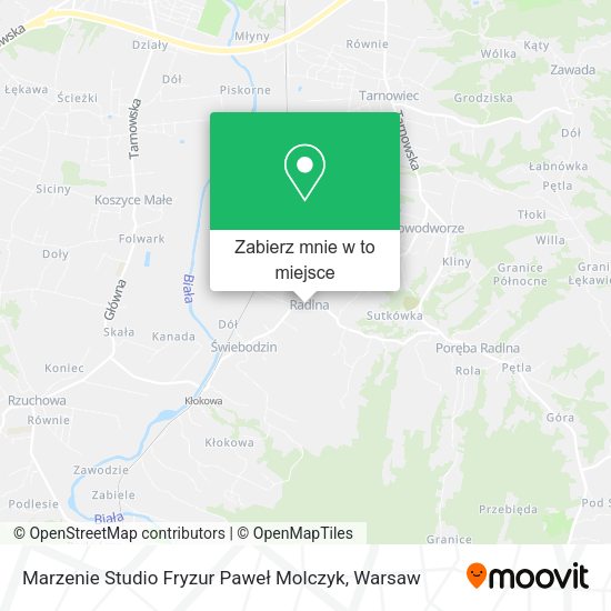 Mapa Marzenie Studio Fryzur Paweł Molczyk