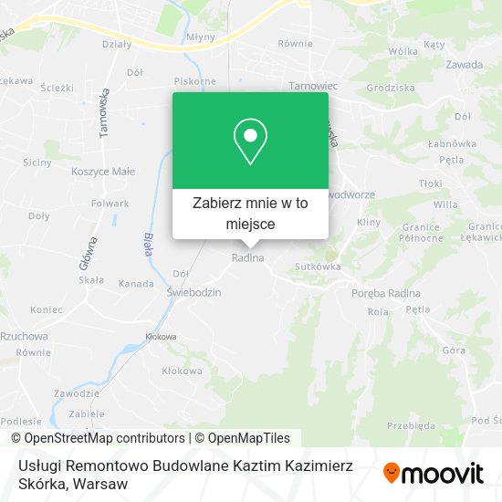 Mapa Usługi Remontowo Budowlane Kaztim Kazimierz Skórka