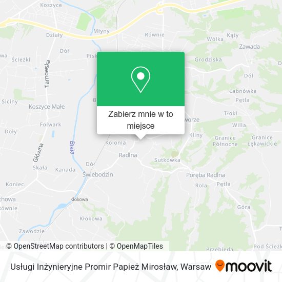 Mapa Usługi Inżynieryjne Promir Papież Mirosław