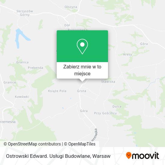 Mapa Ostrowski Edward. Usługi Budowlane