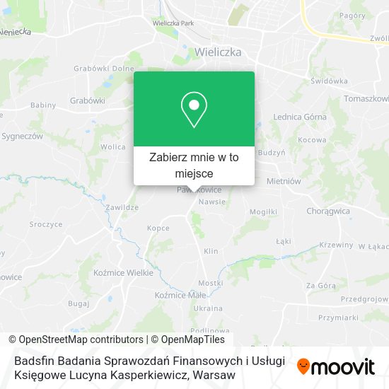 Mapa Badsfin Badania Sprawozdań Finansowych i Usługi Księgowe Lucyna Kasperkiewicz