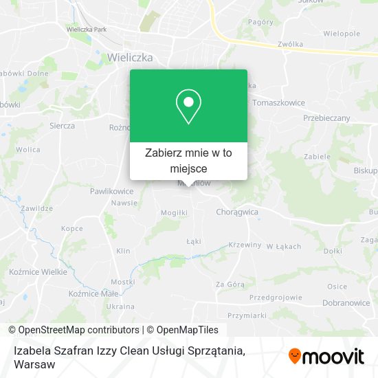 Mapa Izabela Szafran Izzy Clean Usługi Sprzątania