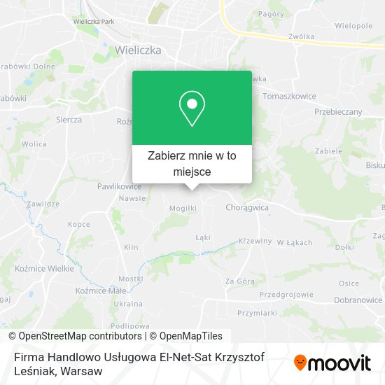 Mapa Firma Handlowo Usługowa El-Net-Sat Krzysztof Leśniak