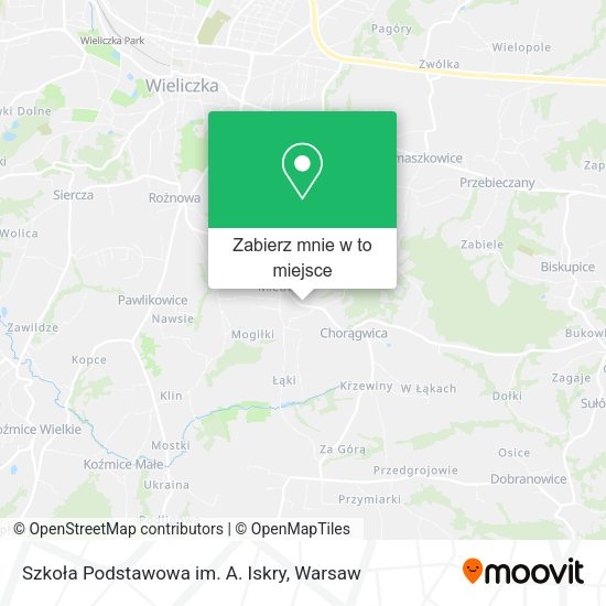 Mapa Szkoła Podstawowa im. A. Iskry