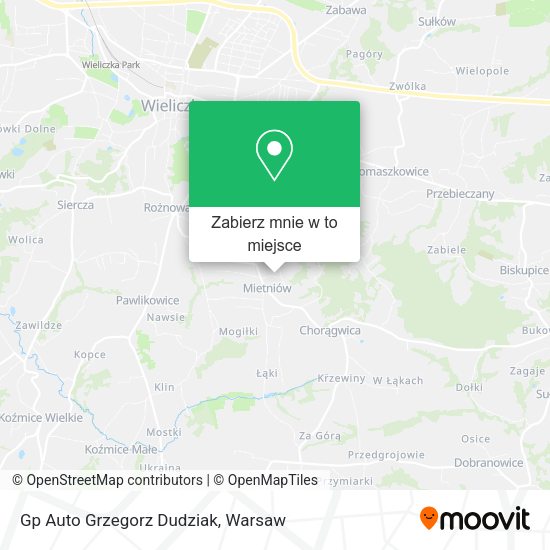 Mapa Gp Auto Grzegorz Dudziak