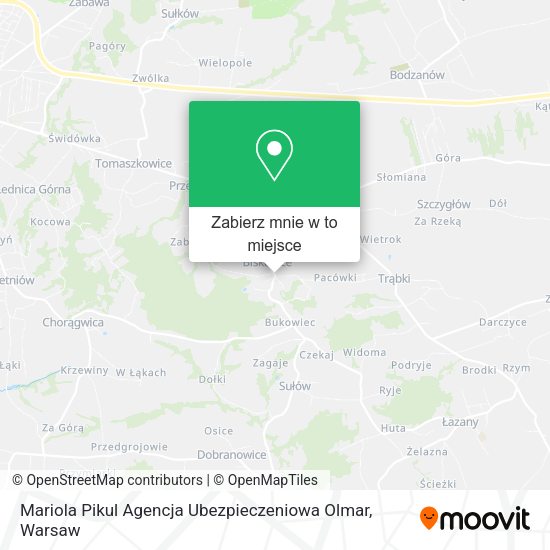 Mapa Mariola Pikul Agencja Ubezpieczeniowa Olmar