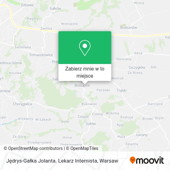 Mapa Jędrys-Gałka Jolanta. Lekarz Internista