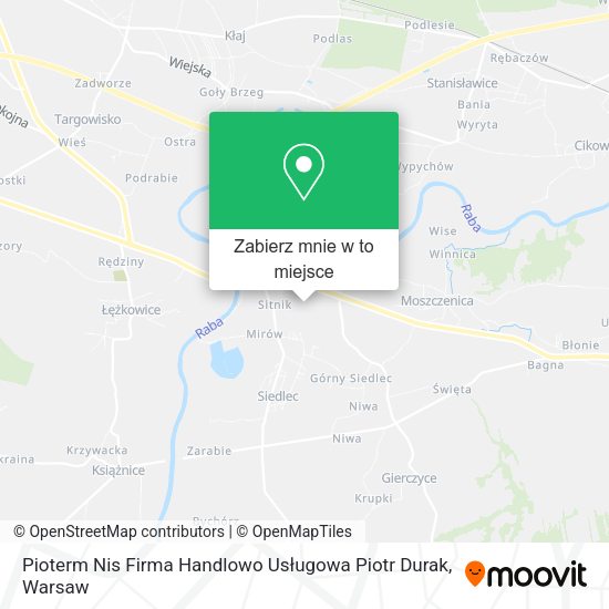Mapa Pioterm Nis Firma Handlowo Usługowa Piotr Durak