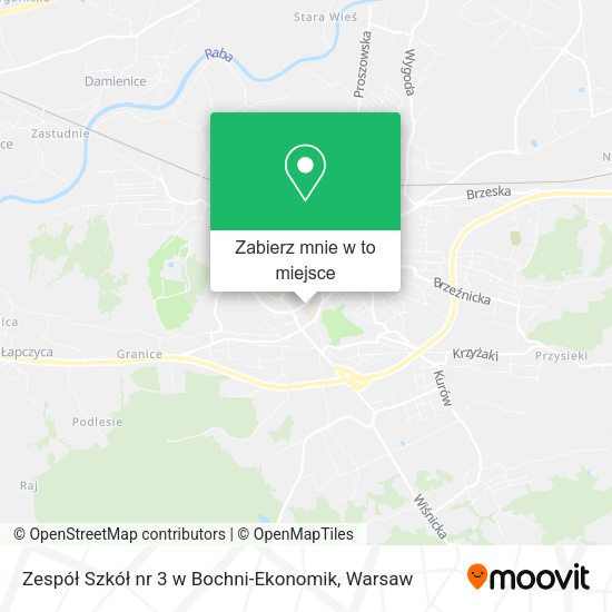 Mapa Zespół Szkół nr 3 w Bochni-Ekonomik