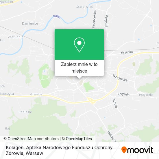 Mapa Kolagen. Apteka Narodowego Funduszu Ochrony Zdrowia