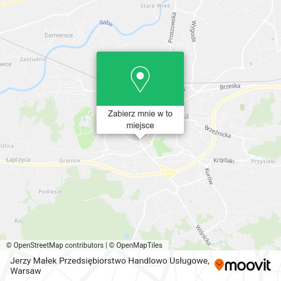 Mapa Jerzy Małek Przedsiębiorstwo Handlowo Usługowe