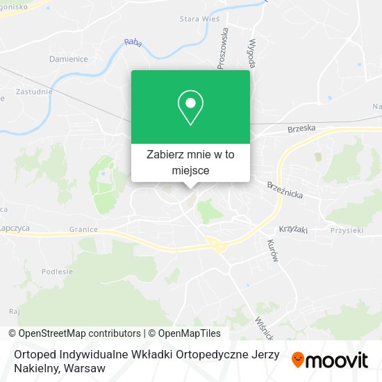 Mapa Ortoped Indywidualne Wkładki Ortopedyczne Jerzy Nakielny