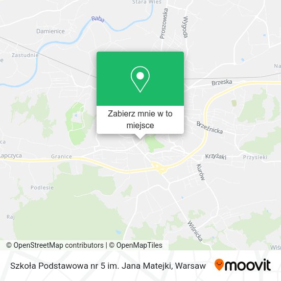 Mapa Szkoła Podstawowa nr 5 im. Jana Matejki