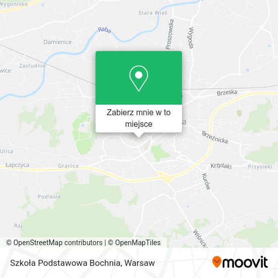 Mapa Szkoła Podstawowa Bochnia