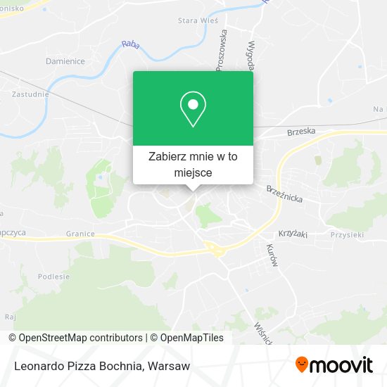 Mapa Leonardo Pizza Bochnia