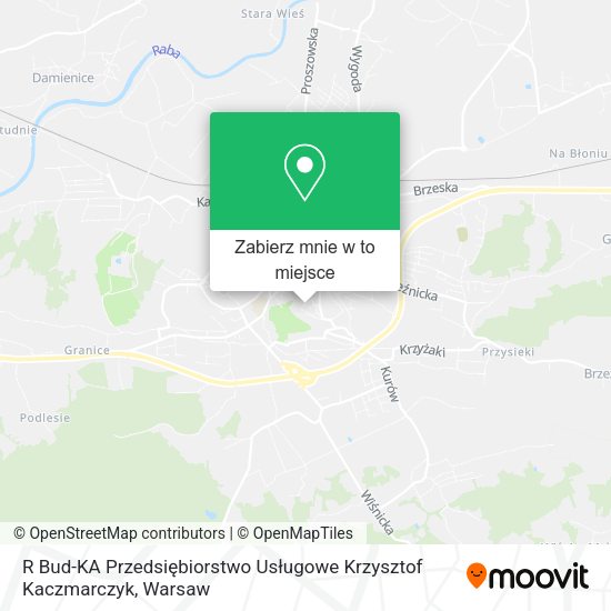 Mapa R Bud-KA Przedsiębiorstwo Usługowe Krzysztof Kaczmarczyk