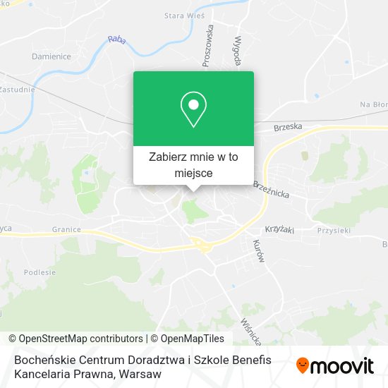 Mapa Bocheńskie Centrum Doradztwa i Szkole Benefis Kancelaria Prawna