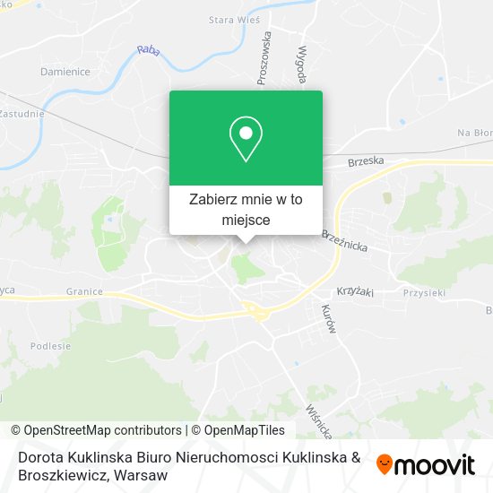 Mapa Dorota Kuklinska Biuro Nieruchomosci Kuklinska & Broszkiewicz