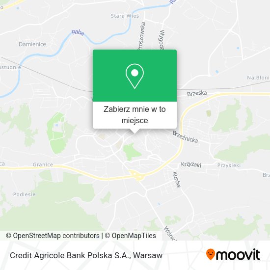 Mapa Credit Agricole Bank Polska S.A.