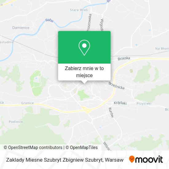 Mapa Zaklady Miesne Szubryt Zbigniew Szubryt