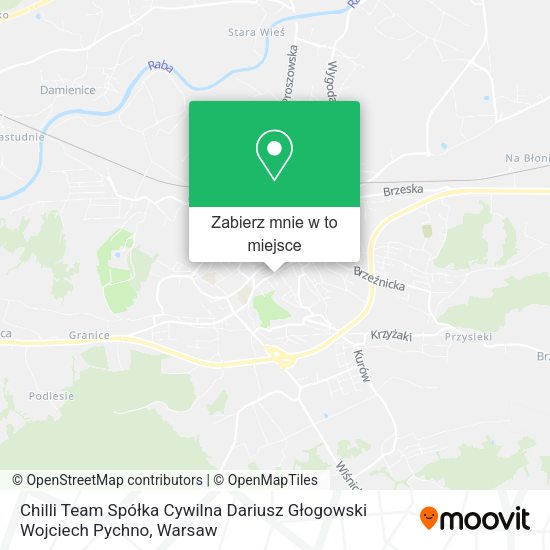 Mapa Chilli Team Spółka Cywilna Dariusz Głogowski Wojciech Pychno