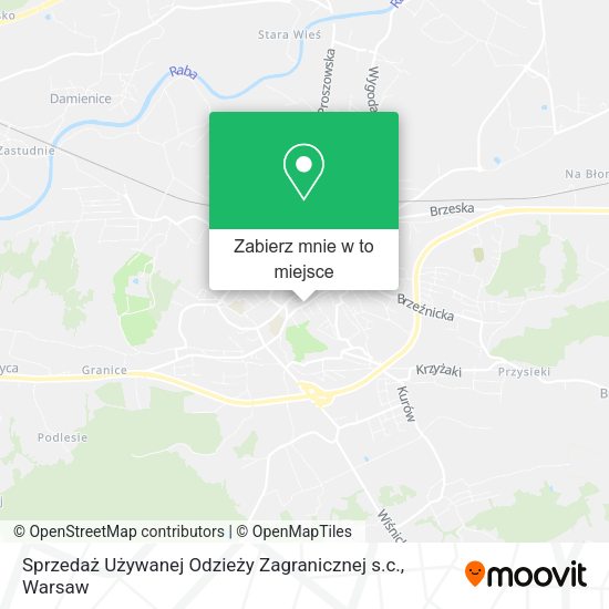 Mapa Sprzedaż Używanej Odzieży Zagranicznej s.c.