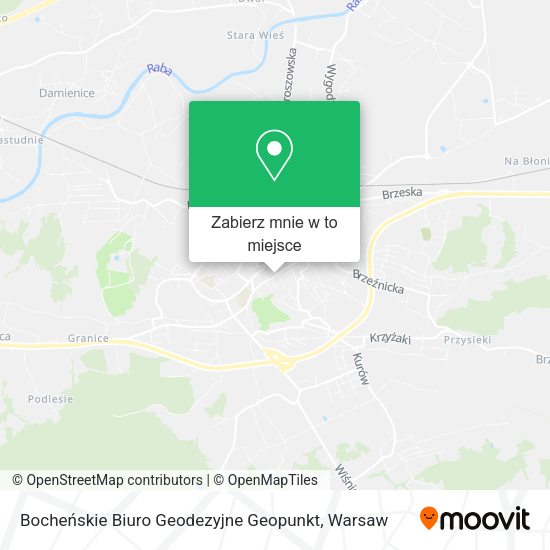 Mapa Bocheńskie Biuro Geodezyjne Geopunkt