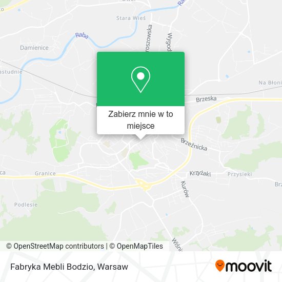 Mapa Fabryka Mebli Bodzio