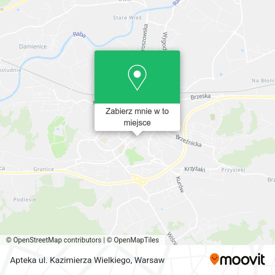 Mapa Apteka ul. Kazimierza Wielkiego