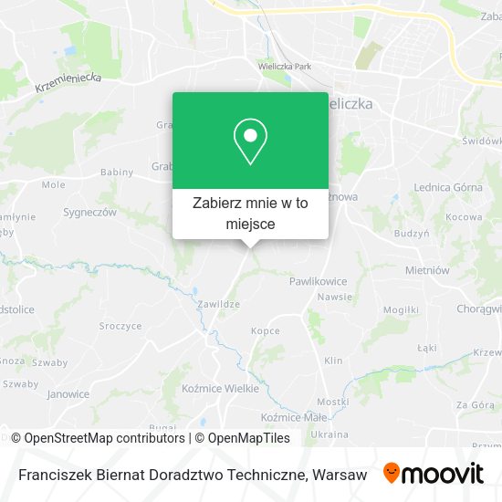 Mapa Franciszek Biernat Doradztwo Techniczne