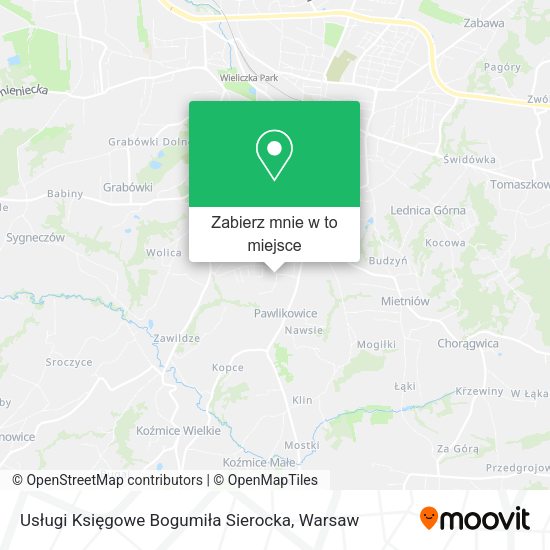 Mapa Usługi Księgowe Bogumiła Sierocka