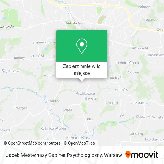 Mapa Jacek Mesterhazy Gabinet Psychologiczny