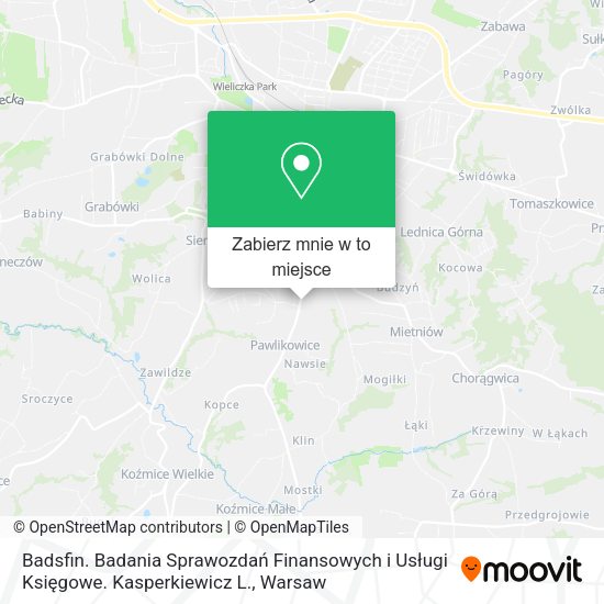 Mapa Badsfin. Badania Sprawozdań Finansowych i Usługi Księgowe. Kasperkiewicz L.