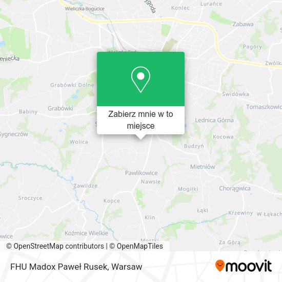 Mapa FHU Madox Paweł Rusek